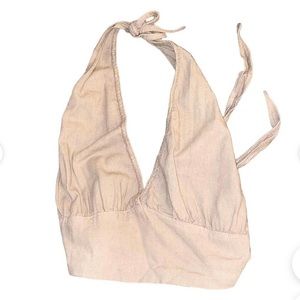 Brandy Melville Halter in Tan